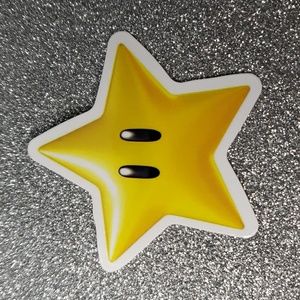 SUPER MARIO WATERPOOF Sticker Super Star